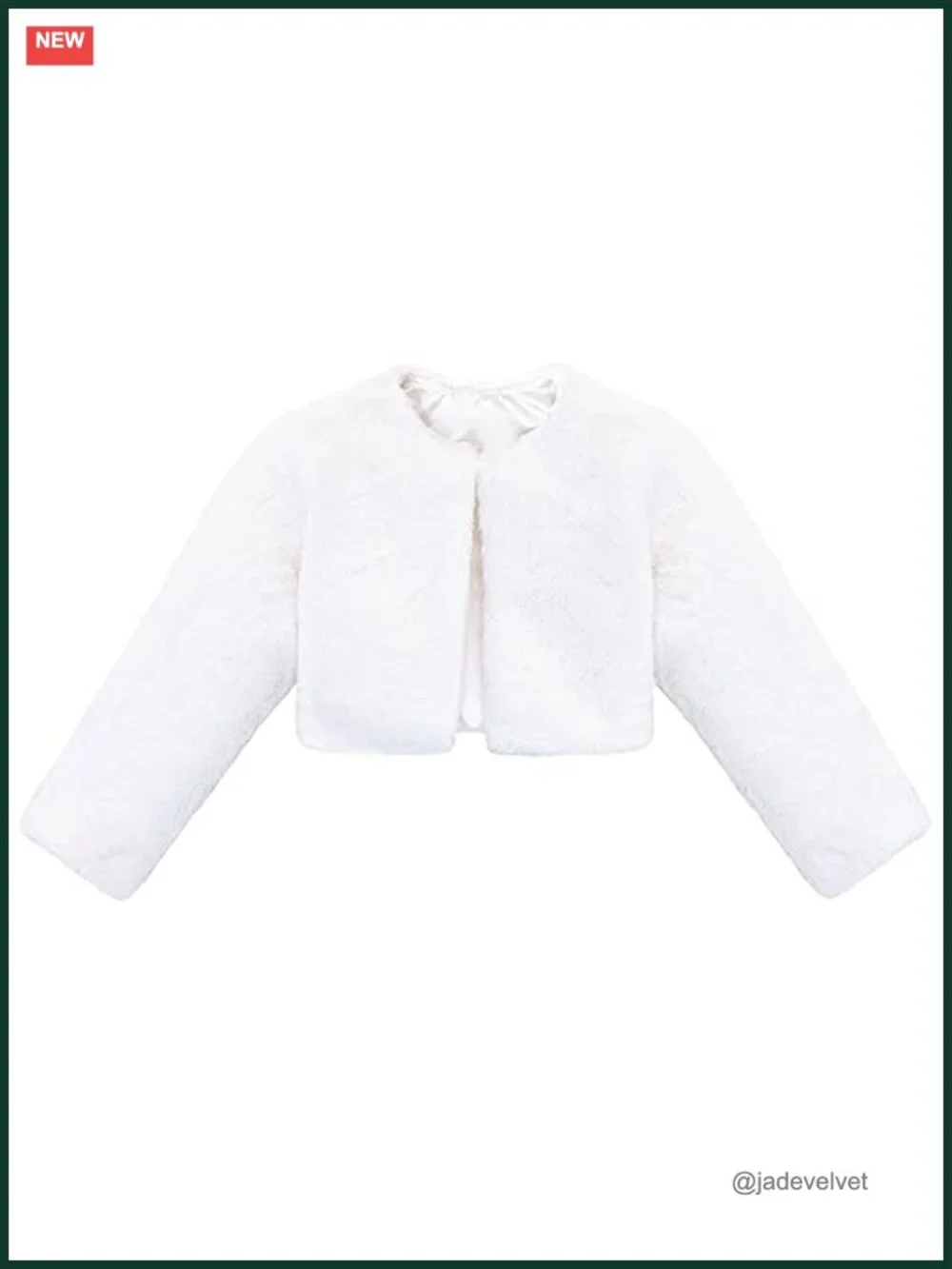Cozy Faux Fur Long Sleeve Crew Neck Dress Coat